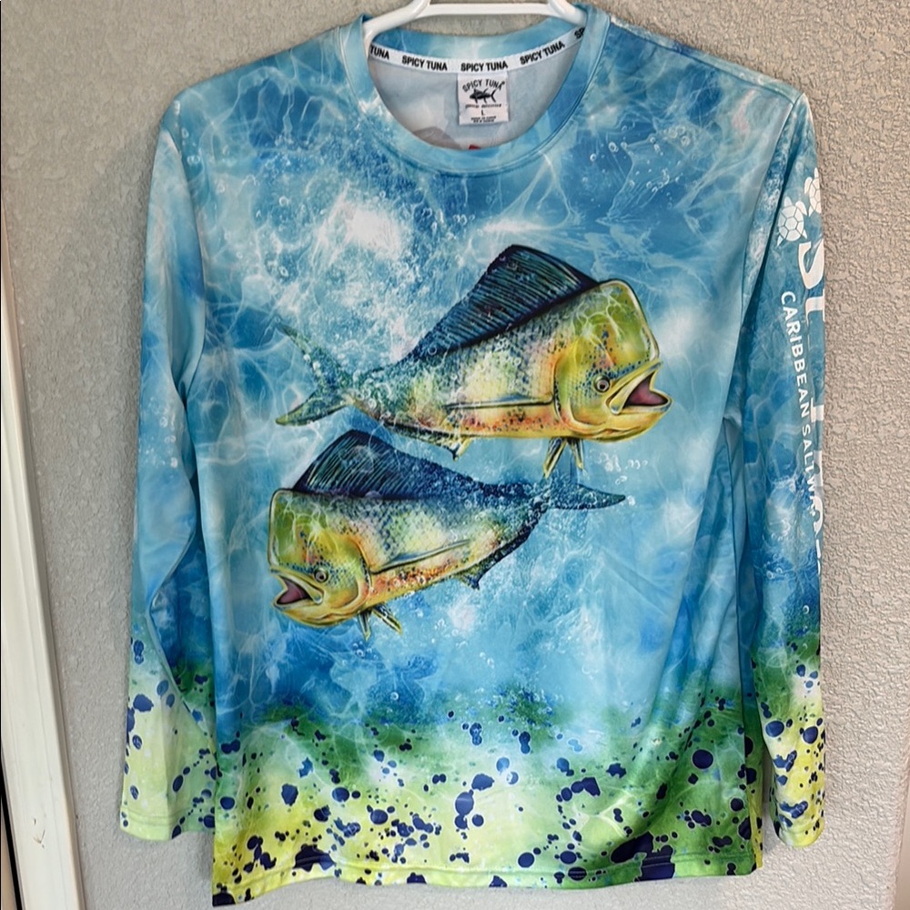 Spicy Tuna Men's Long-Sleeve St. Thomas Caribbean Saltwater Collection